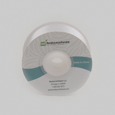 Gift Tek White Polyester Satin Ribbon - Single Face - 1" x 10 yds - 10 count box
