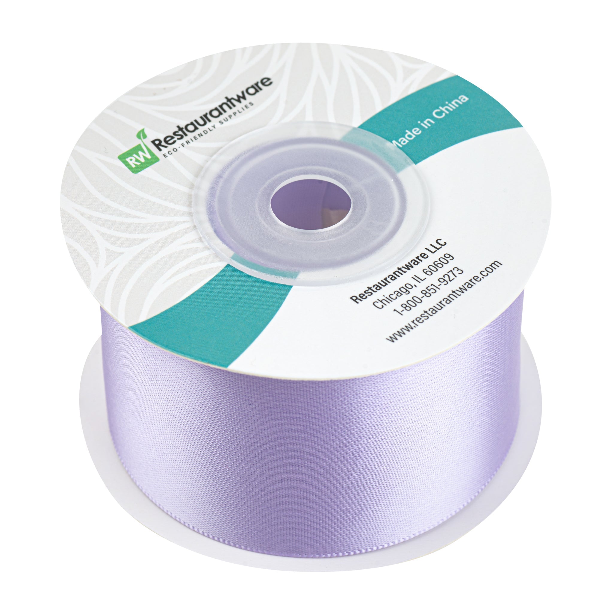 Gift Tek Orchid Purple Polyester Satin Ribbon - Single Face - 1 1/2" x 10 yds - 1 count box