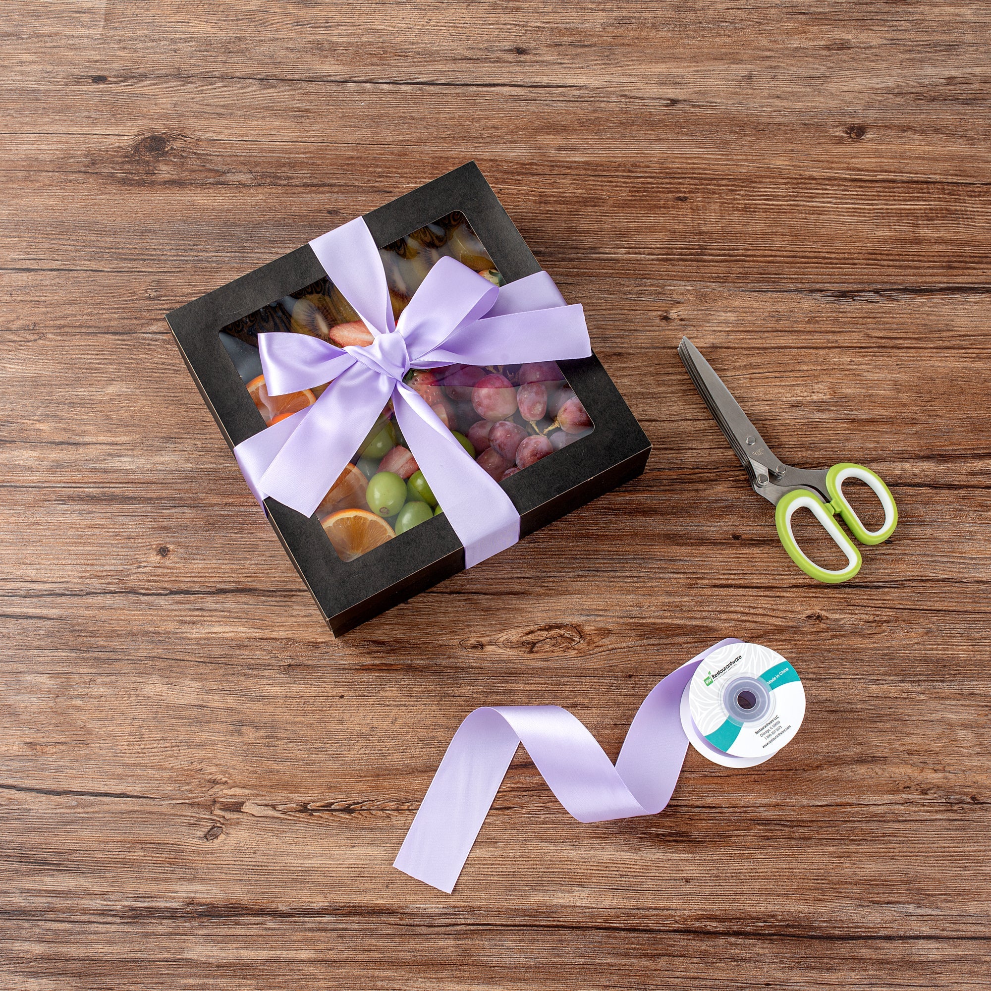 Gift Tek Orchid Purple Polyester Satin Ribbon - Single Face - 1 1/2" x 10 yds - 10 count box