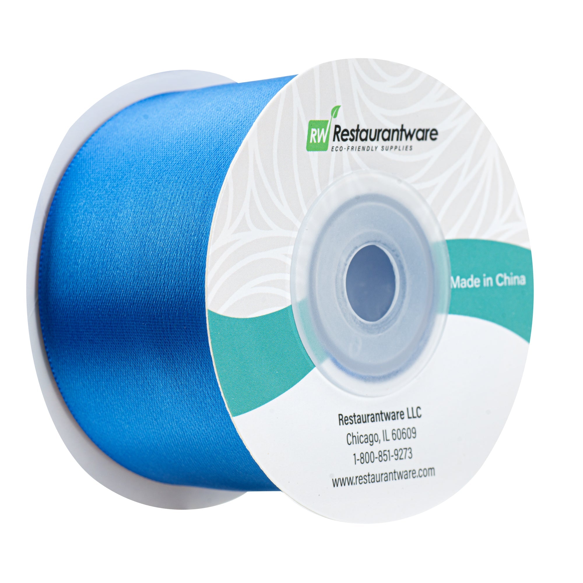 Gift Tek Royal Blue Polyester Satin Ribbon - Single Face - 1 1/2" x 10 yds - 1 count box