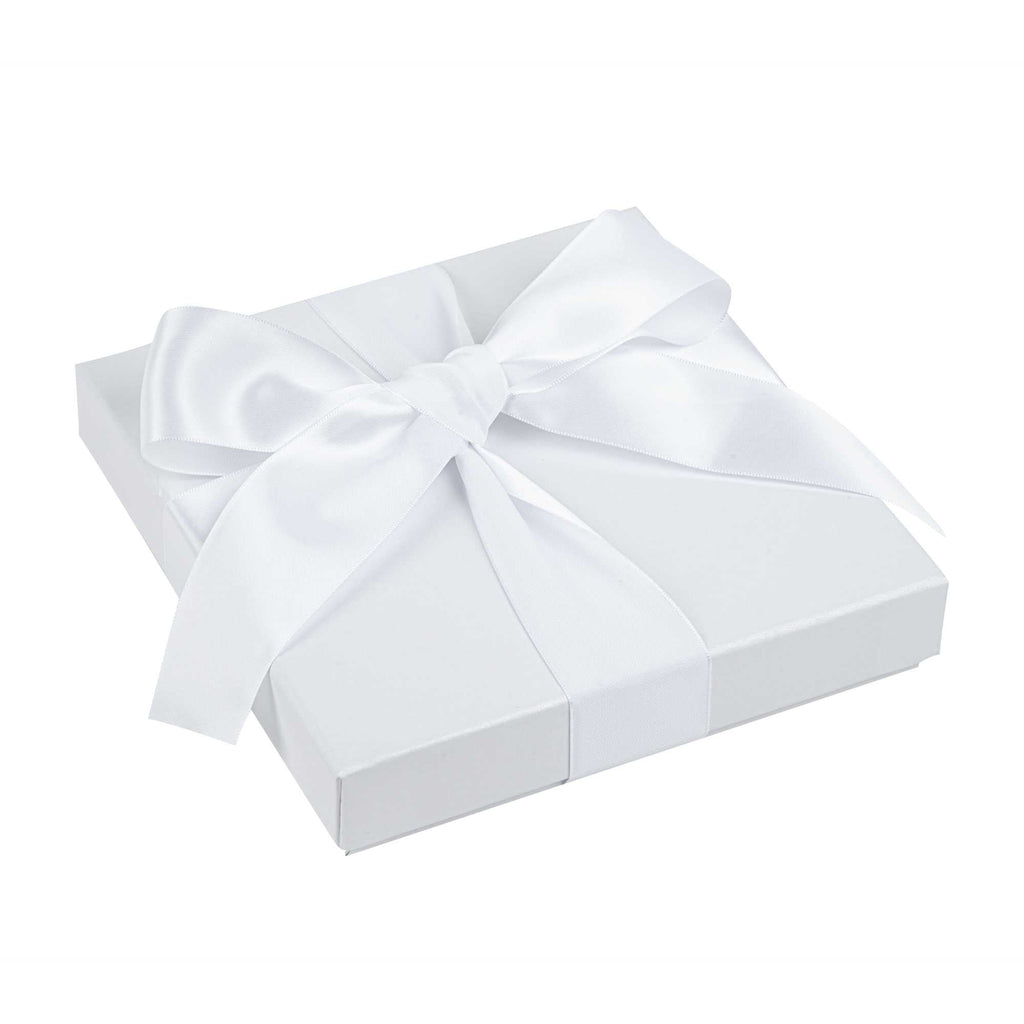 Gift Tek White Polyester Satin Ribbon - Single Face - 1 1/2" x 10 yds - 1 count box
