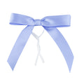 Gift Tek Purple Polyester Satin Twist Tie Bow - Pre-Tied - 3" x 2 1/2" - 100 count box