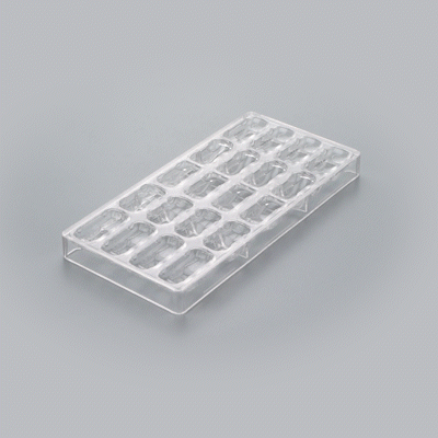 Pastry Tek Polycarbonate 3D Car Candy / Chocolate Mold - 20-Compartment - 10 count box