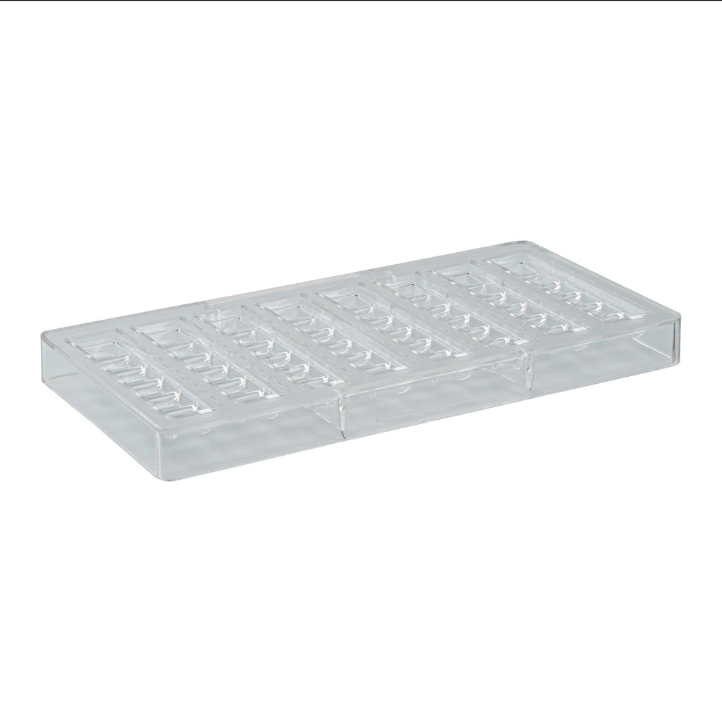 Pastry Tek Polycarbonate Break-Apart Candy / Chocolate Mold - 8-Compartment - 1 count box