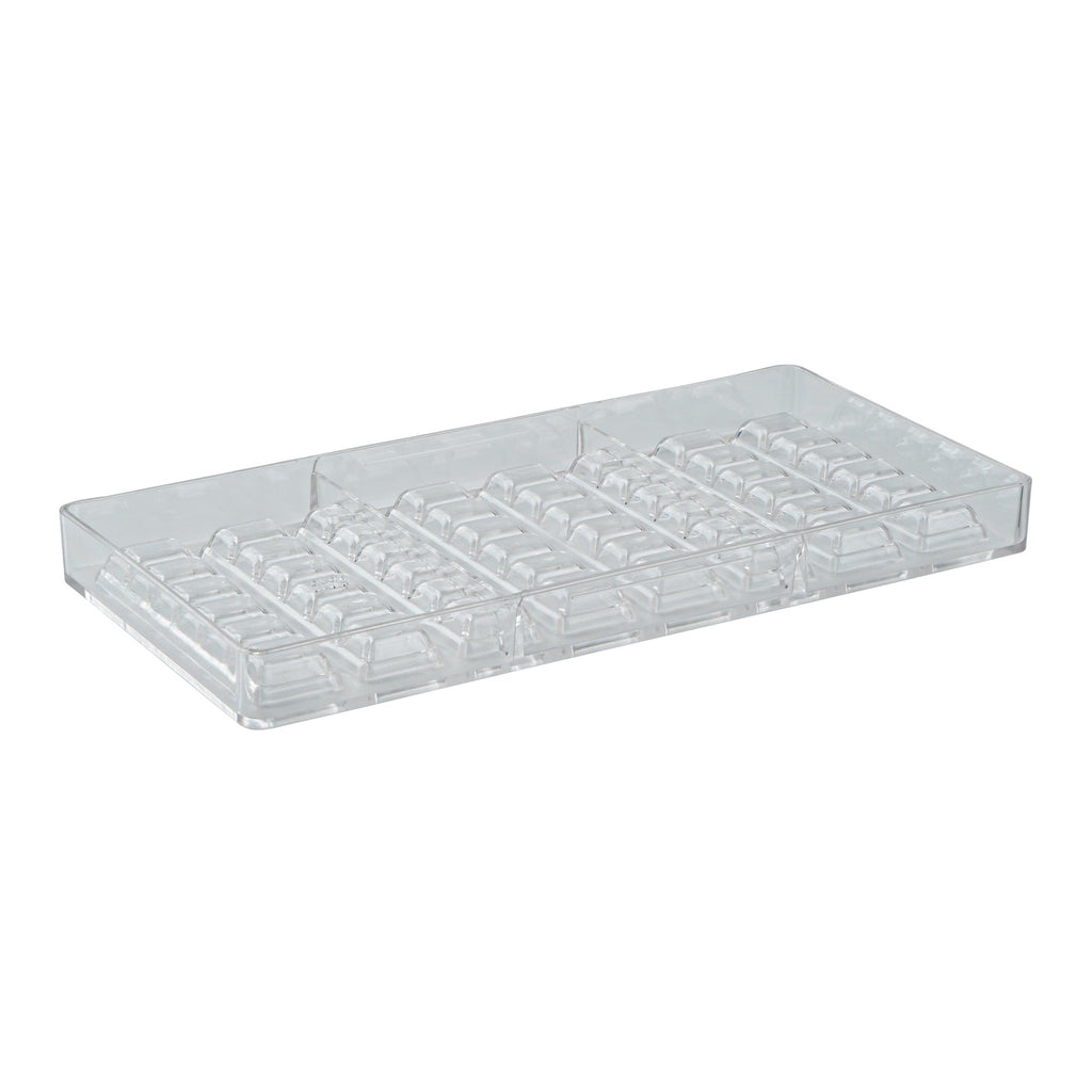 Pastry Tek Polycarbonate Break-Apart Candy / Chocolate Mold - 8-Compartment - 10 count box