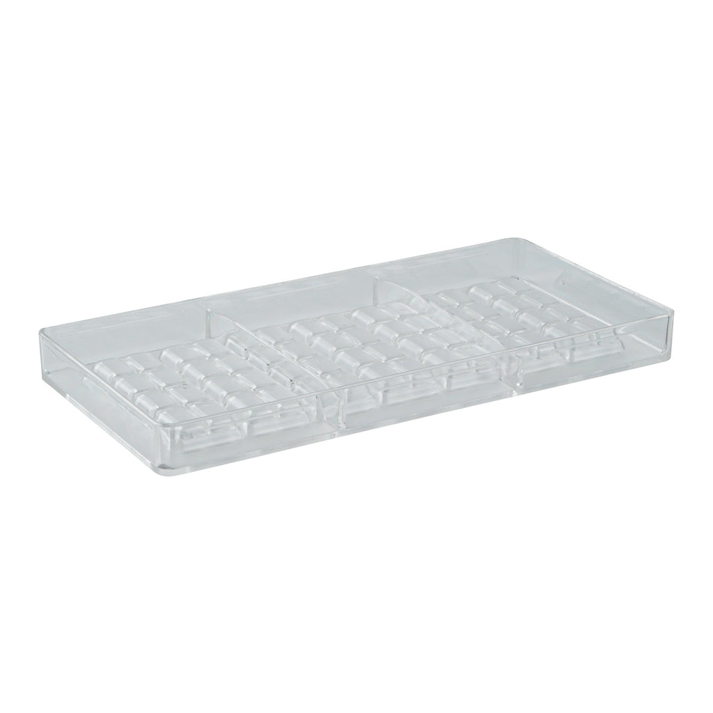 Pastry Tek Polycarbonate Break-Apart Candy / Chocolate Mold - 7-Compartment - 10 count box