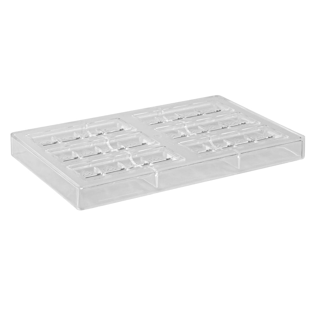 Pastry Tek Polycarbonate Break-Apart Candy / Chocolate Mold - 6-Compartment - 1 count box