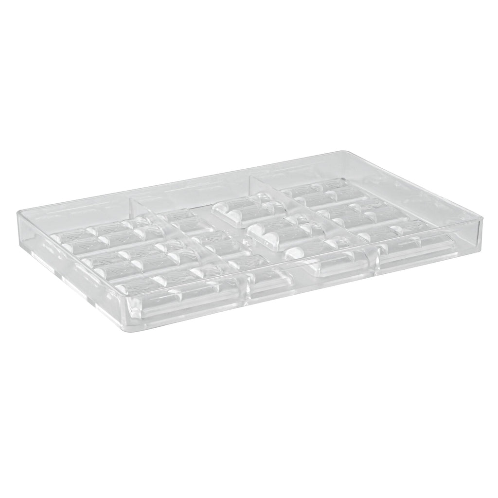 Pastry Tek Polycarbonate Break-Apart Candy / Chocolate Mold - 6-Compartment - 1 count box