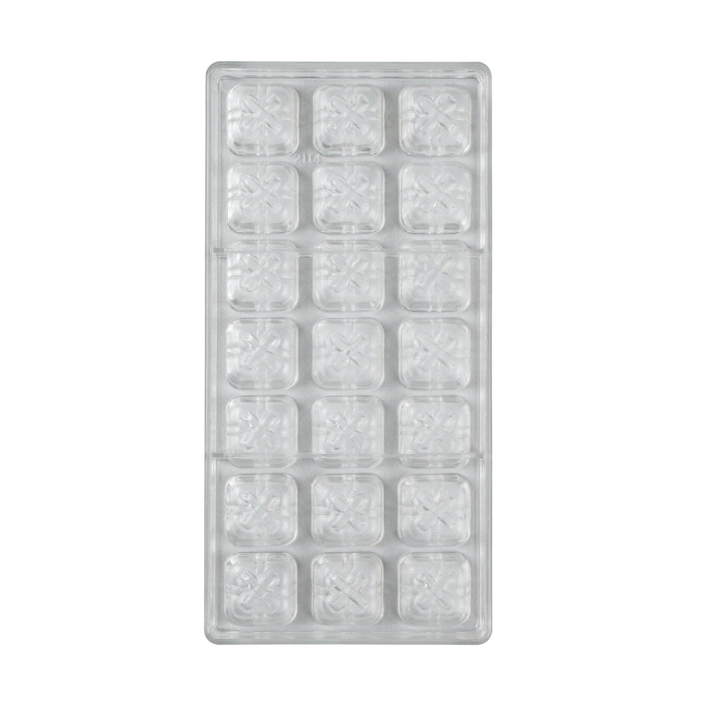 Pastry Tek Polycarbonate Gift Box Candy / Chocolate Mold - 21-Compartment - 1 count box