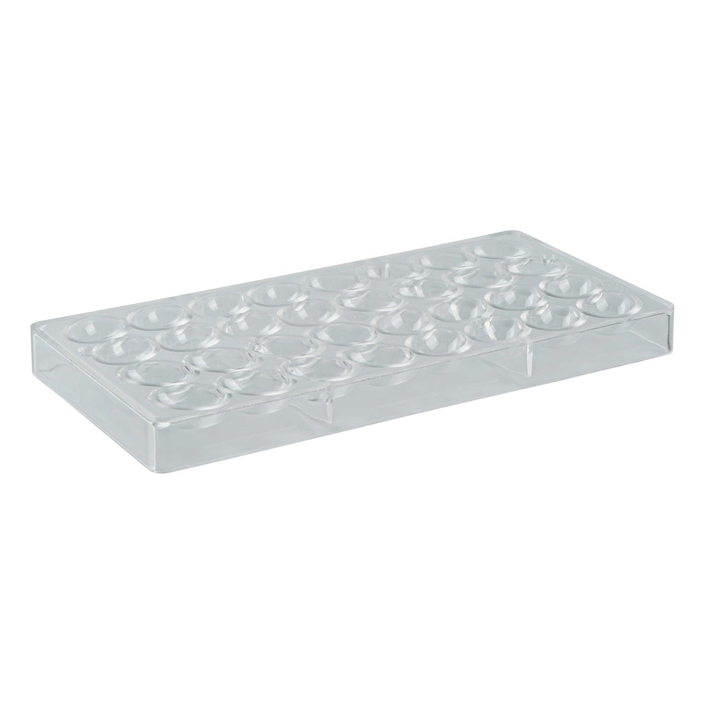 Pastry Tek Polycarbonate Egg Candy / Chocolate Mold - 32-Compartment - 10 count box
