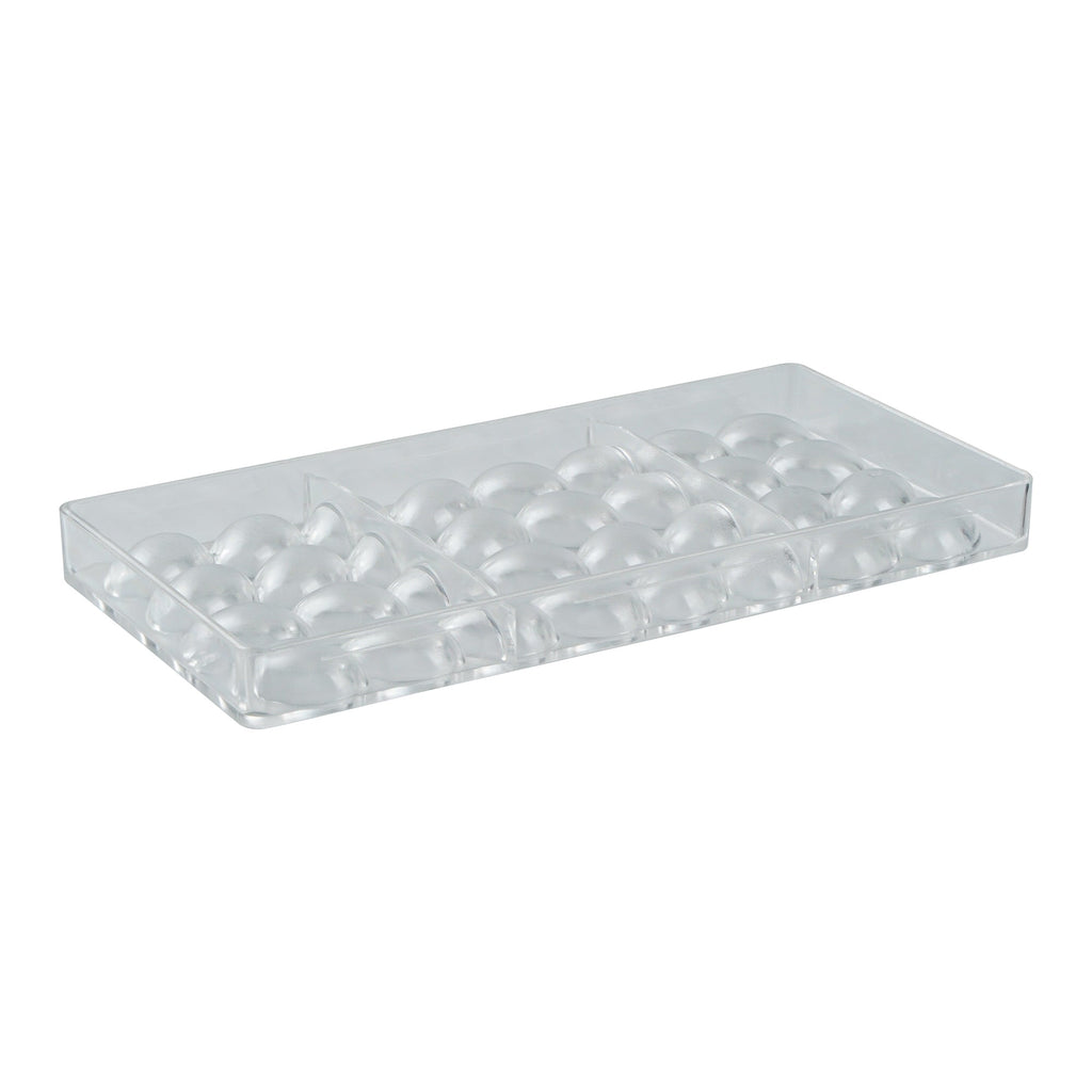 Pastry Tek Polycarbonate Egg Candy / Chocolate Mold - 32-Compartment - 10 count box