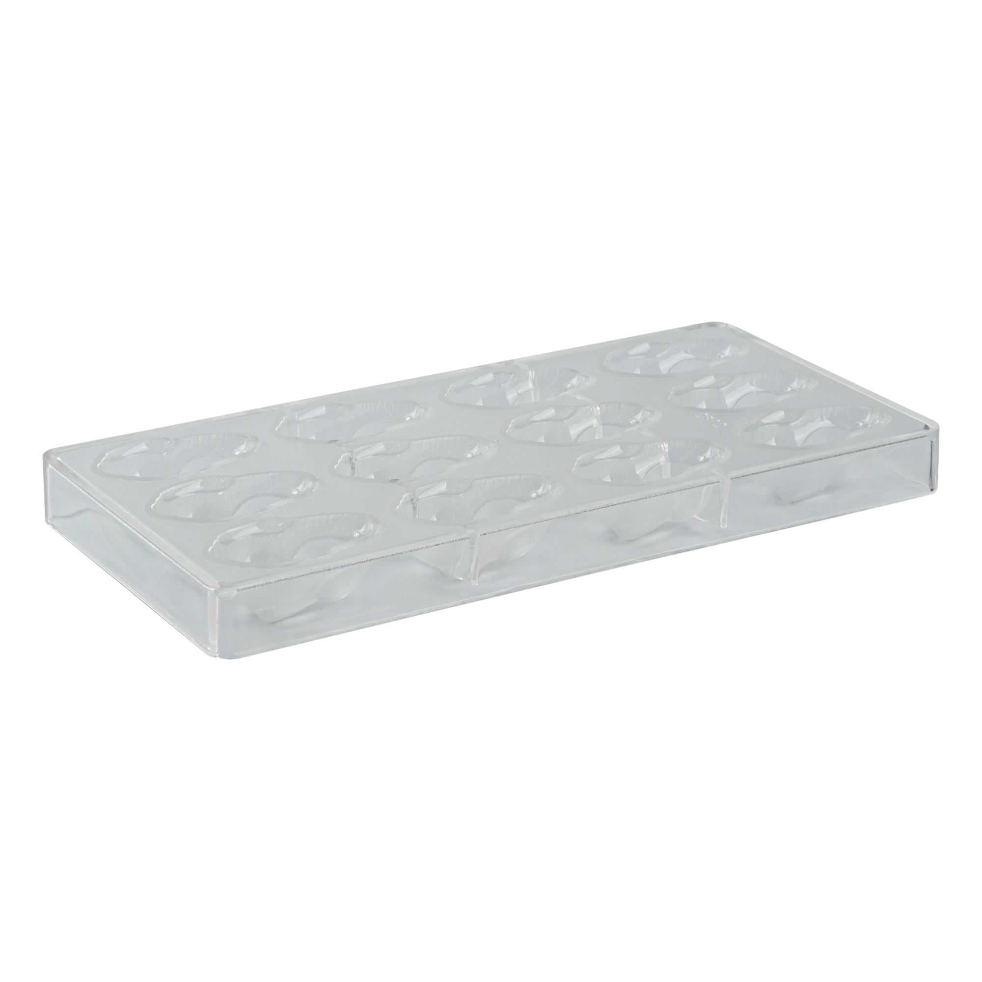 Pastry Tek Polycarbonate Bunny Candy / Chocolate Mold - 12-Compartment - 1 count box