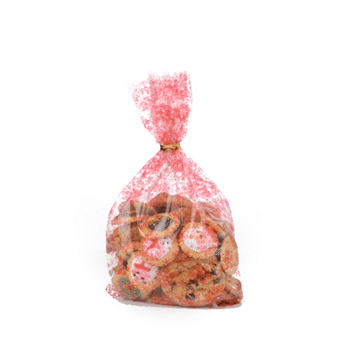 Bag Tek Plastic Candy Bag - Snowflakes - 4" x 2" x 9 1/2" - 4000 count box