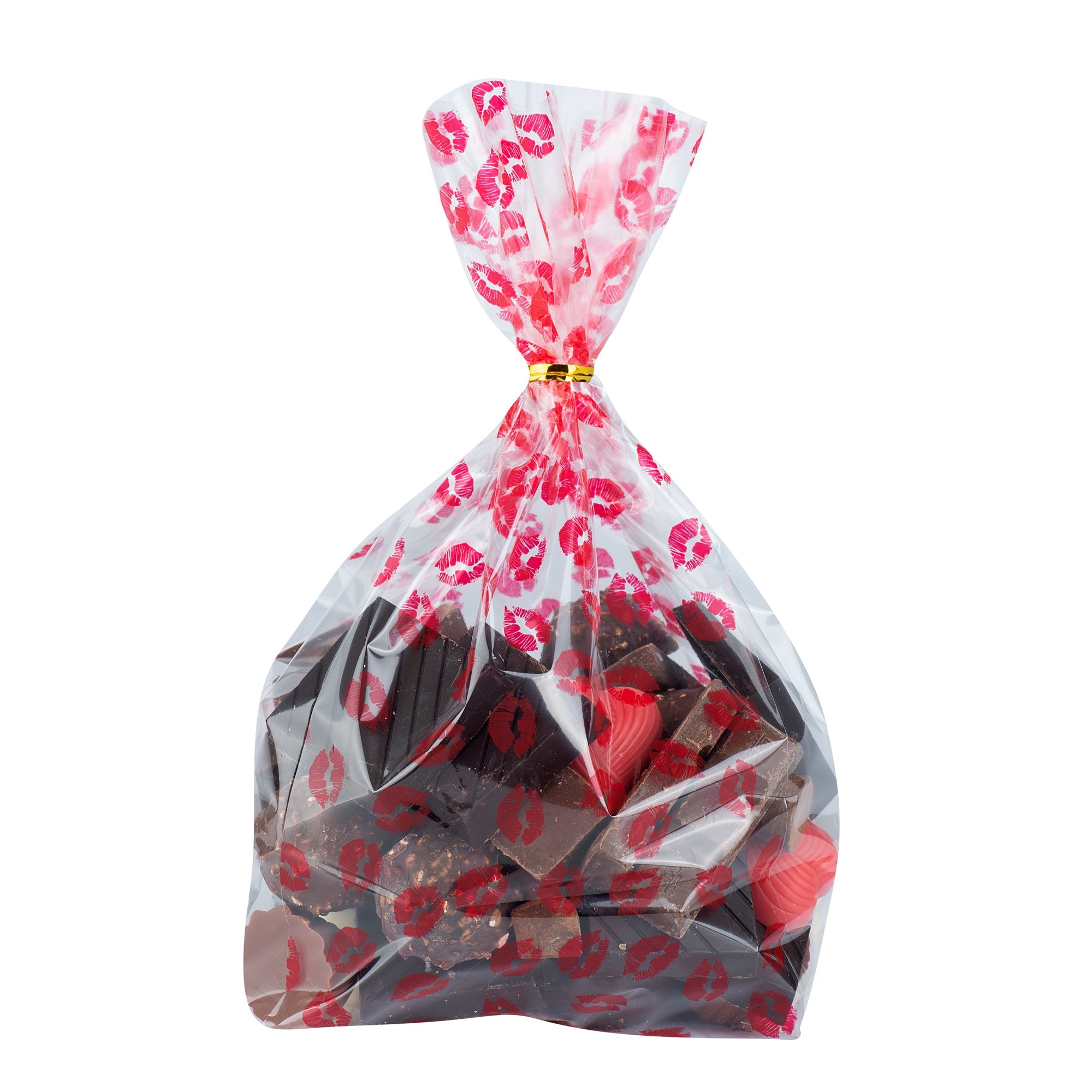 Bag Tek Plastic Candy Bag - Sexy Lips, Gusseted - 5" x 3" x 11" - 4000 count box