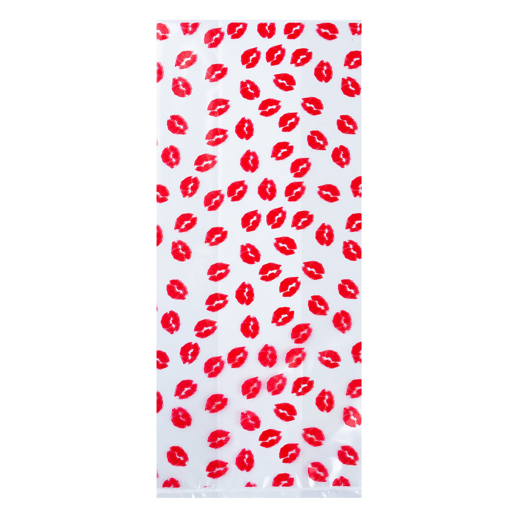 Bag Tek Plastic Candy Bag - Sexy Lips, Gusseted - 5" x 3" x 11" - 4000 count box
