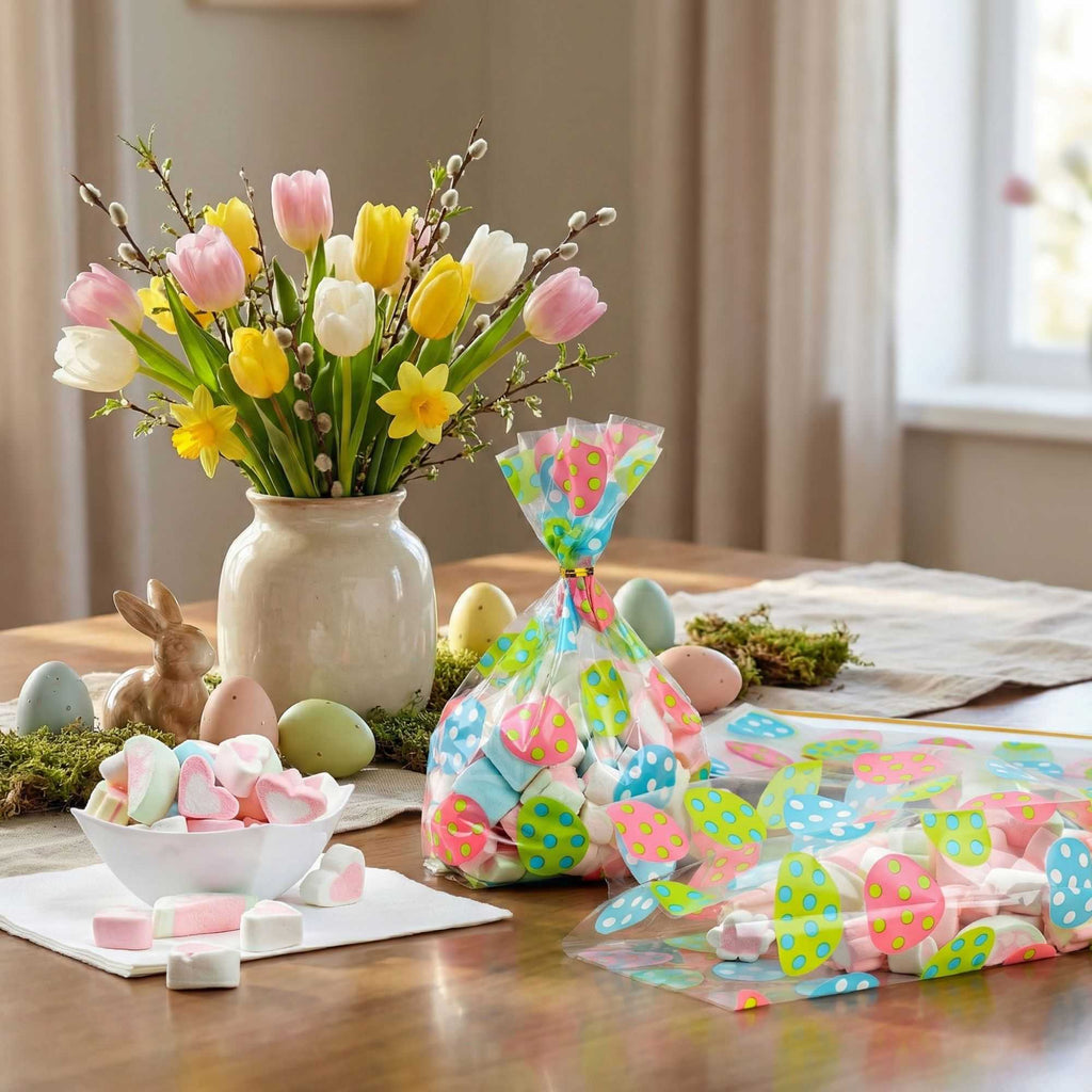 Bag Tek Plastic Candy Bag - Easter Eggs, Gusseted - 5" x 3" x 11" - 4000 count box