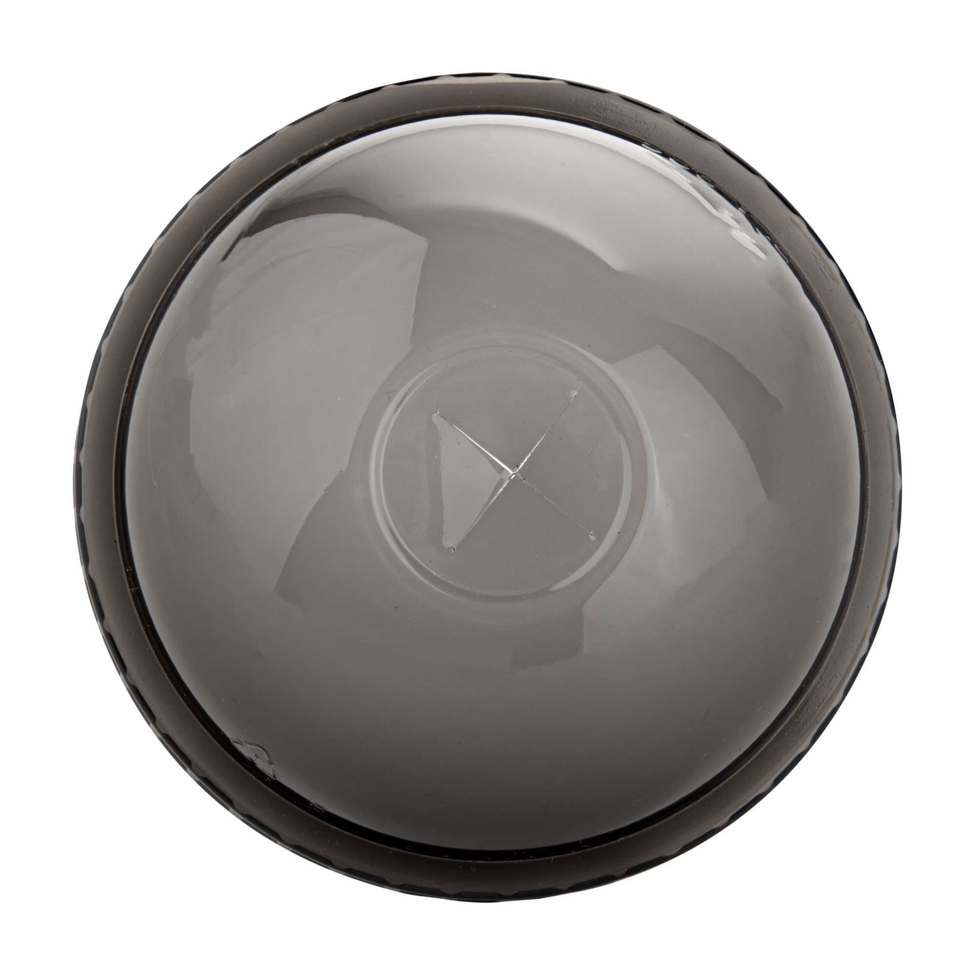Sustain Round Black PLA Plastic Dome Lid - Fits 12, 16, and 24 oz, Compostable - 3 1/2" x 3 1/2" x 1 3/4" - 100 count box