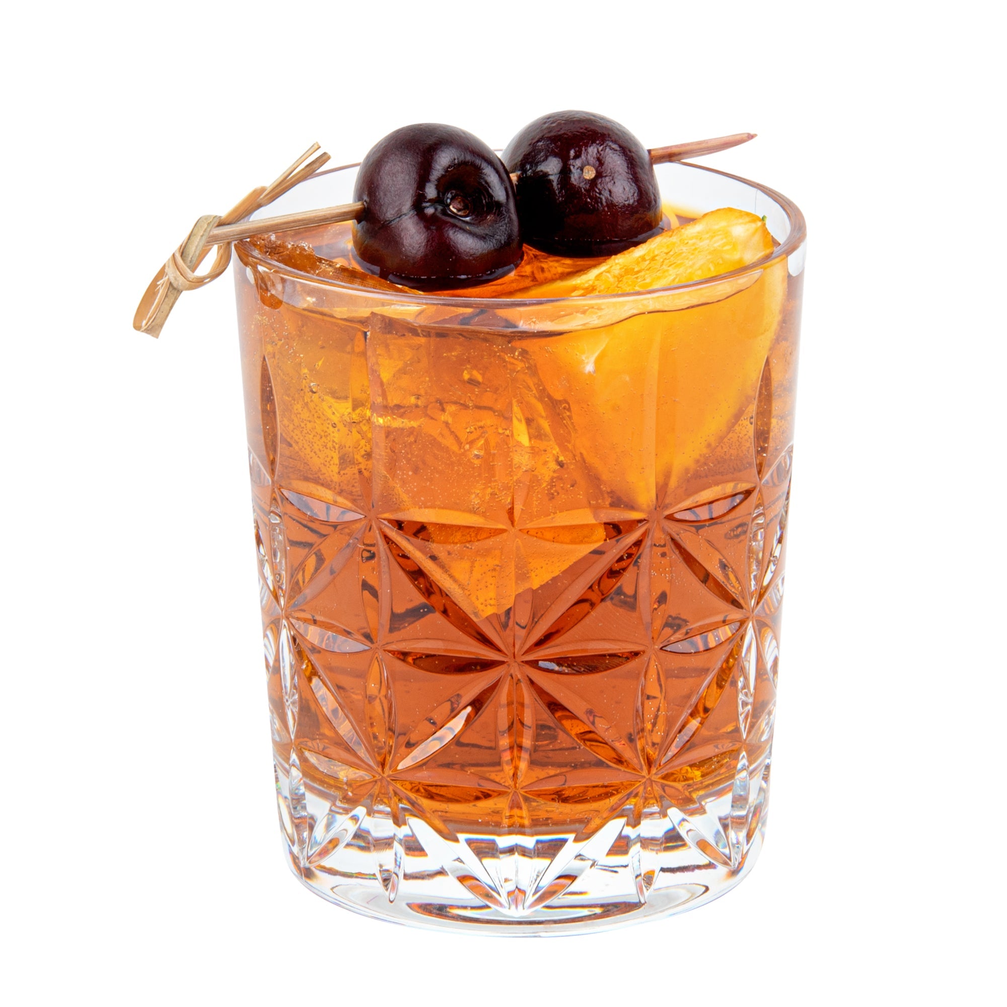 Bev Tek 10 oz Polycarbonate Old Fashioned Glass - Cut Crystal Design - 3 1/4" x 3 1/4" x 3 3/4" - 6 count box