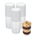Mini Serve 5 oz Round Clear Plastic Dessert Cup - 2 1/4" x 2 1/4" x 3 1/4" - 25 count box