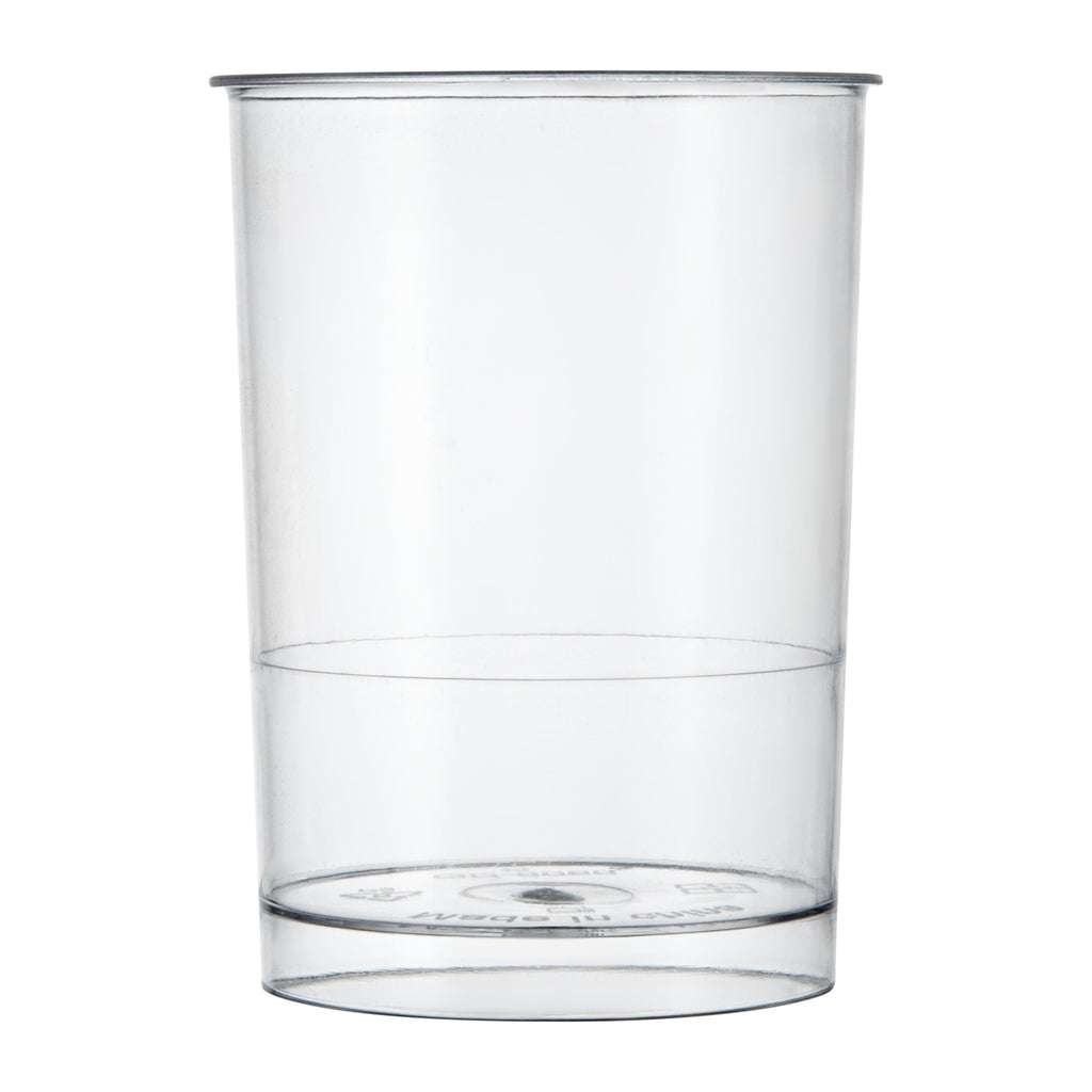Mini Serve 5 oz Round Clear Plastic Dessert Cup - 2 1/4" x 2 1/4" x 3 1/4" - 25 count box