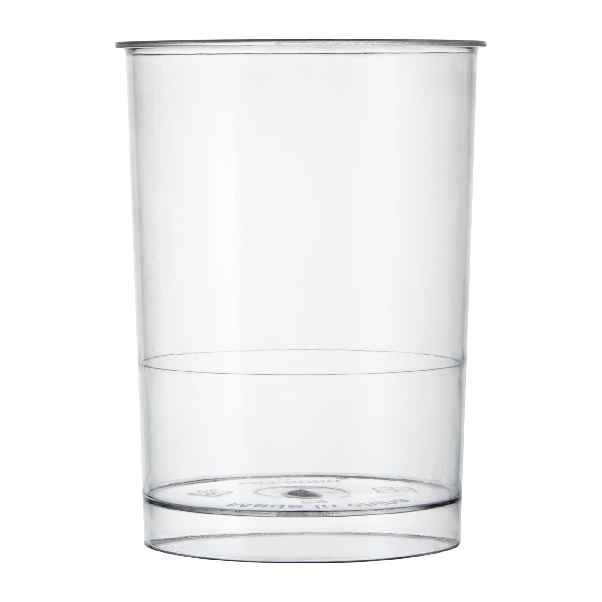 Mini Serve 5 oz Round Clear Plastic Dessert Cup - 2 1/4" x 2 1/4" x 3 1/4" - 25 count box