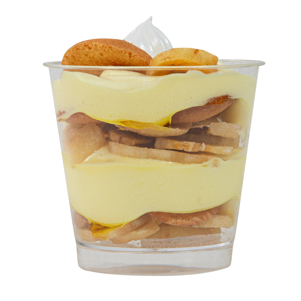 Mini Serve 6 oz Round Clear Plastic Dessert Cup - 3'' x 3'' x 2 3/4'' - 100 count box