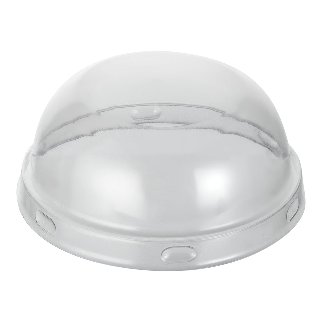 Mini Serve Round Clear Plastic Lid - Fits 4 oz Fluted Dessert Cup - 100 count box