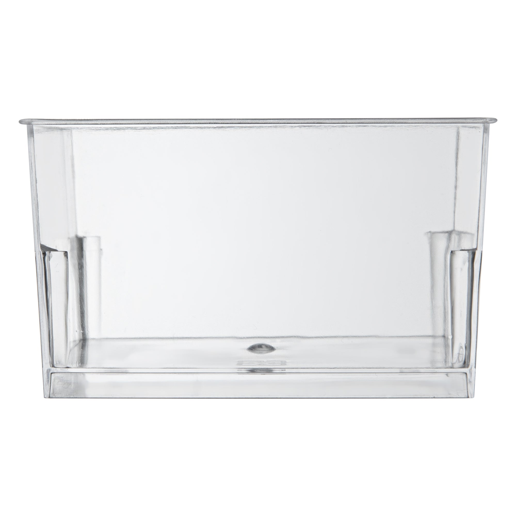 Mini Serve 5 oz Square Clear Plastic Dessert Cup - 2 3/4'' x 2 3/4'' x 1 3/4'' - 25 count box