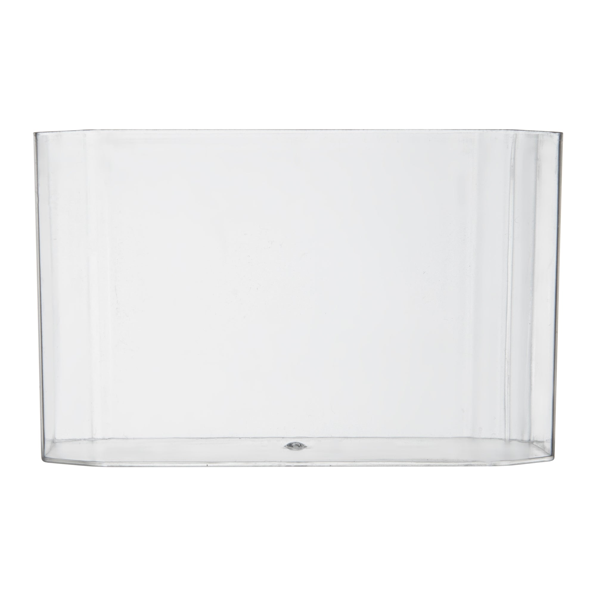 Mini Serve 3 oz Rectangle Clear Plastic Dessert Cup - 3 1/4" x 2" x 2" - 100 count box