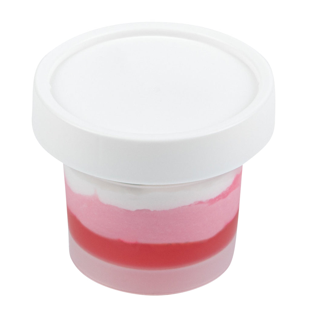 Mini Serve 5 oz Round Clear Plastic Dessert Cup - with Lid - 3'' x 3'' x 2 1/2'' - 25 count box