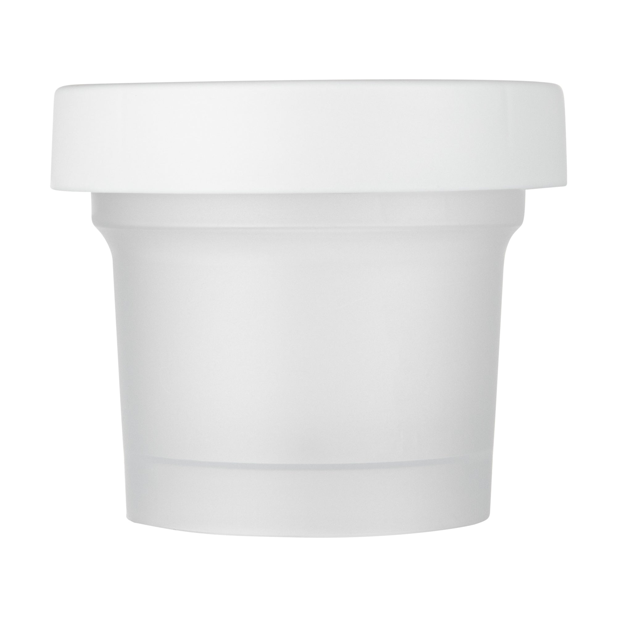 Mini Serve 5 oz Round Clear Plastic Dessert Cup - with Lid - 3'' x 3'' x 2 1/2'' - 25 count box