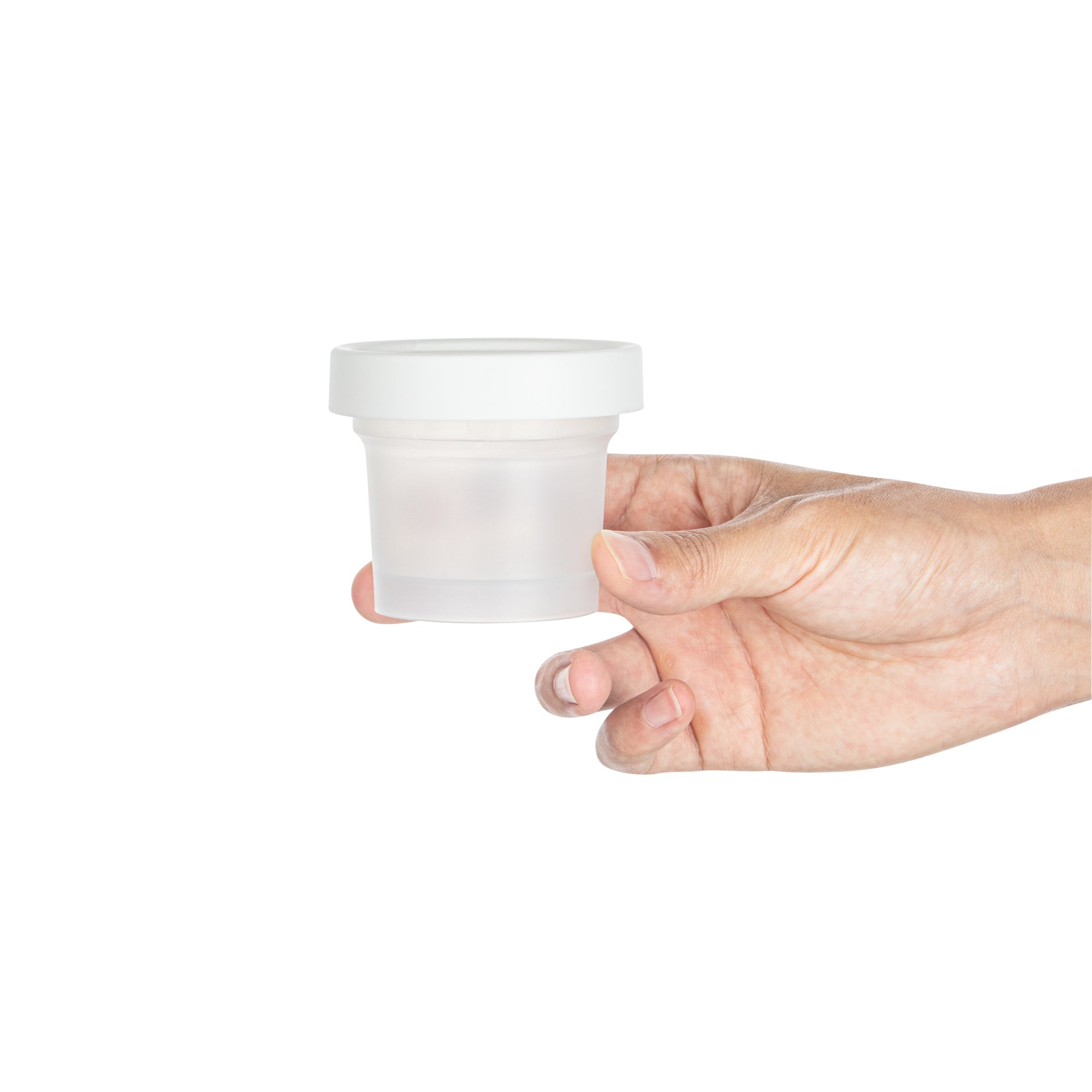 Mini Serve 5 oz Round Clear Plastic Dessert Cup - with Lid - 3'' x 3'' x 2 1/2'' - 100 count box