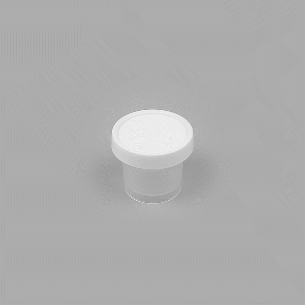 Mini Serve 5 oz Round Clear Plastic Dessert Cup - with Lid - 3'' x 3'' x 2 1/2'' - 100 count box