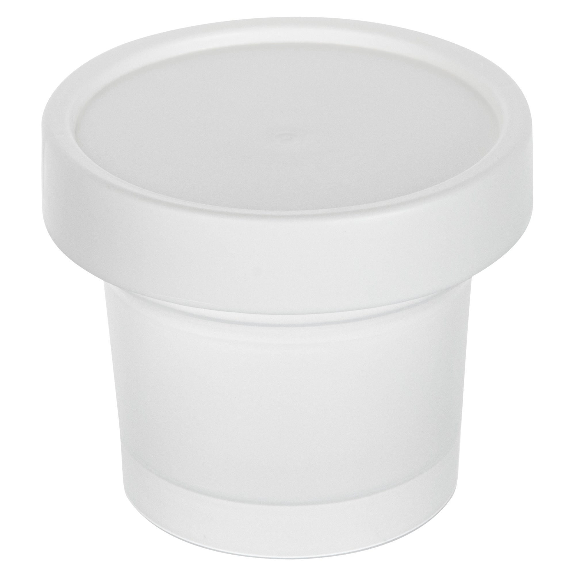 Mini Serve 5 oz Round Clear Plastic Dessert Cup - with Lid - 3'' x 3'' x 2 1/2'' - 100 count box