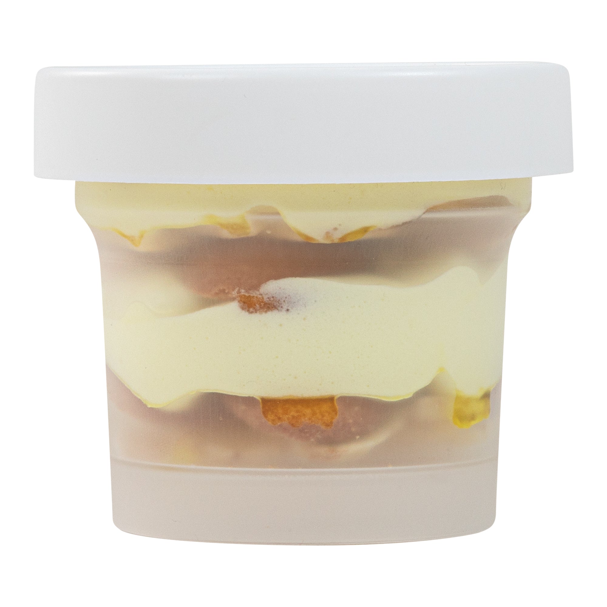 Mini Serve 8 oz Round Clear Plastic Dessert Cup - with Lid - 3 1/2'' x 3 1/2'' x 3'' - 25 count box