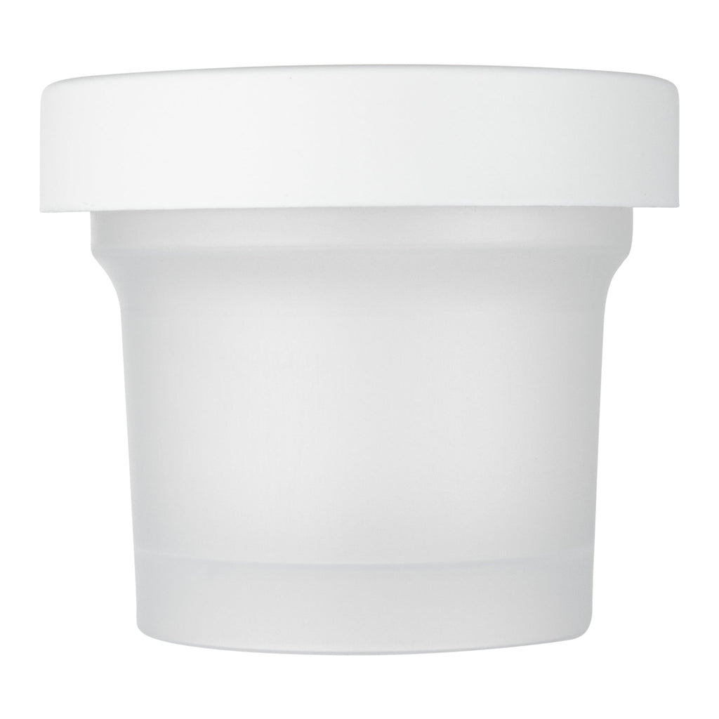 Mini Serve 8 oz Round Clear Plastic Dessert Cup - with Lid - 3 1/2'' x 3 1/2'' x 3'' - 25 count box