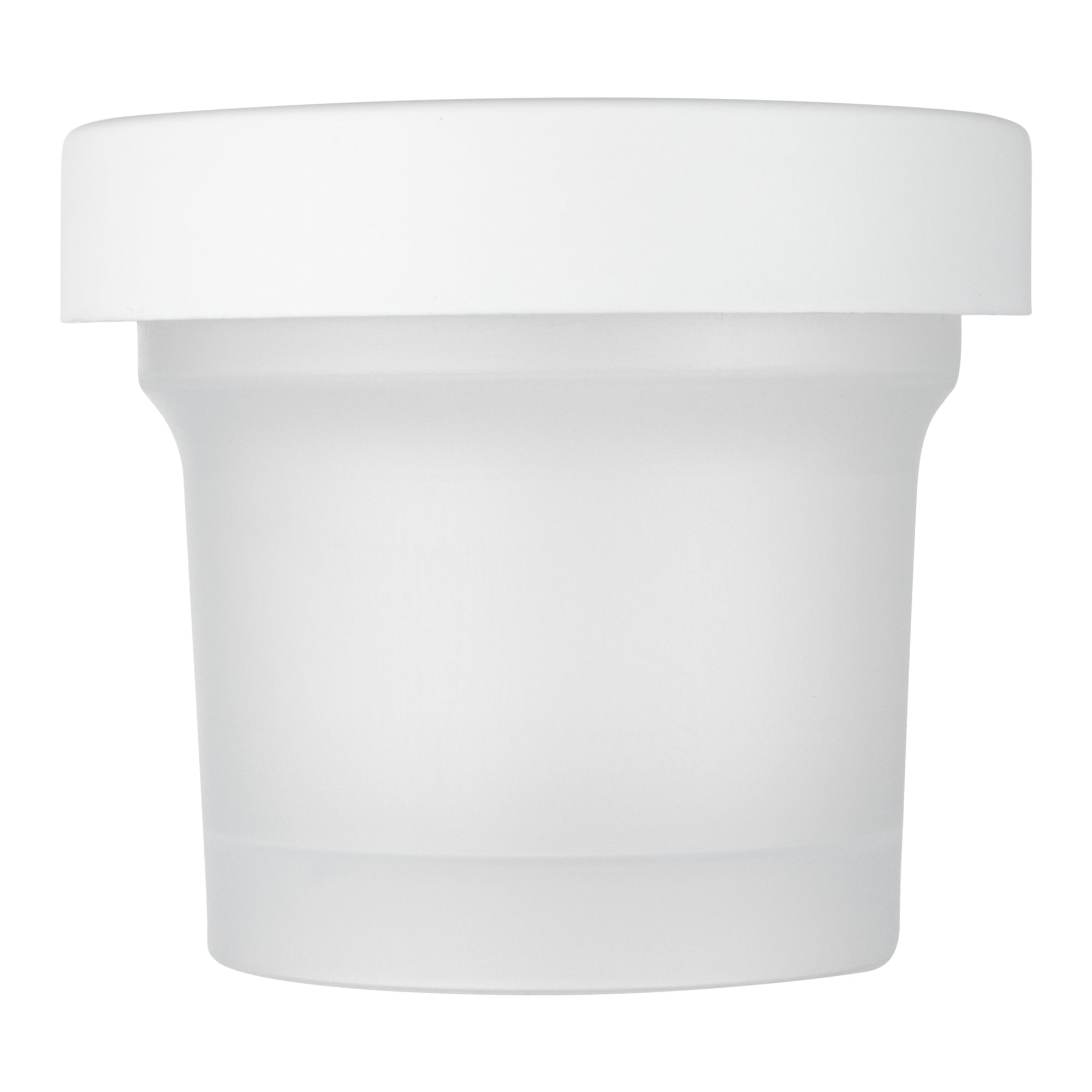 Mini Serve 8 oz Round Clear Plastic Dessert Cup - with Lid - 3 1/2'' x 3 1/2'' x 3'' - 25 count box