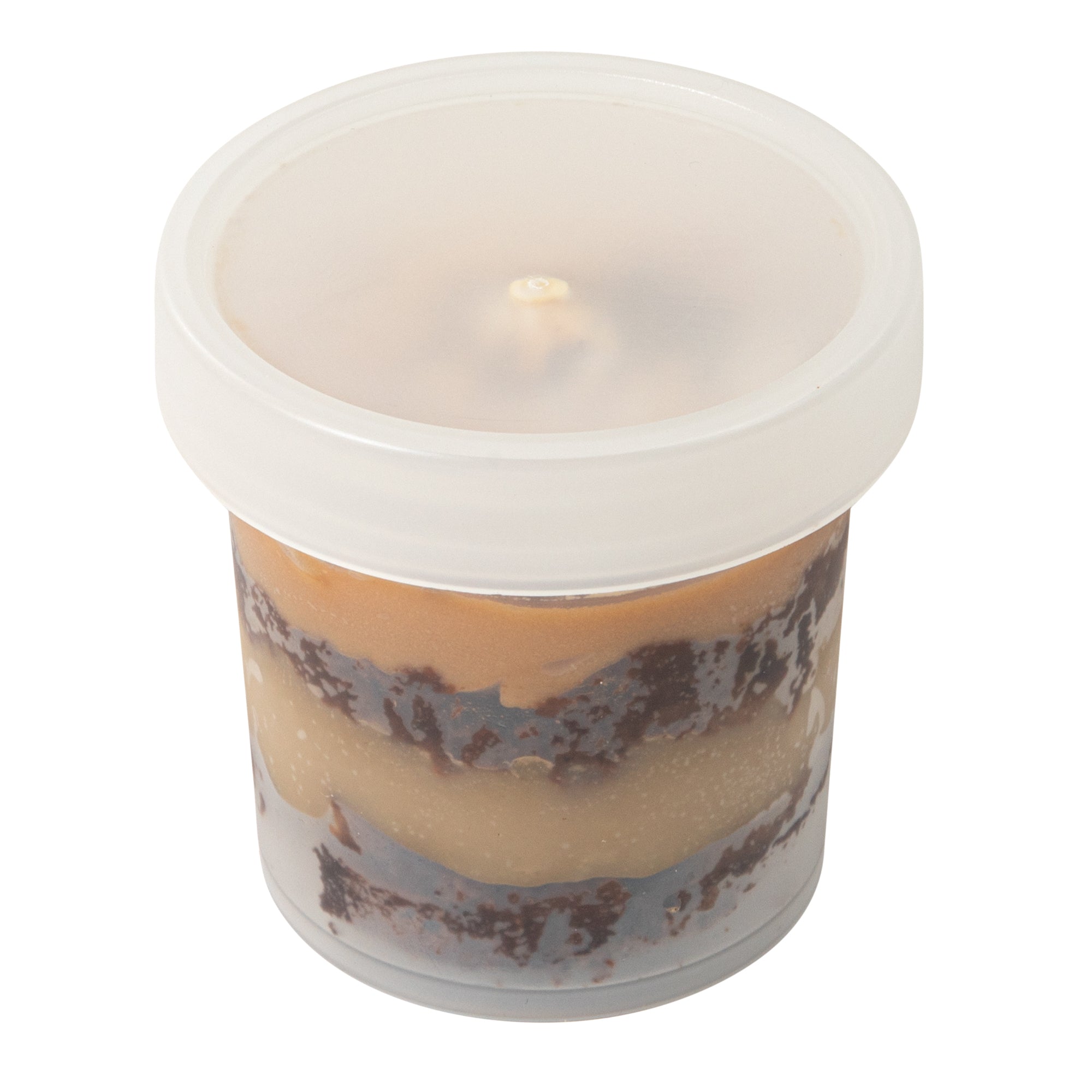 Mini Serve 10 oz Round Clear Plastic Dessert Cup - with Lid - 3 1/2'' x 3 1/2'' x 3 1/2'' - 25 count box