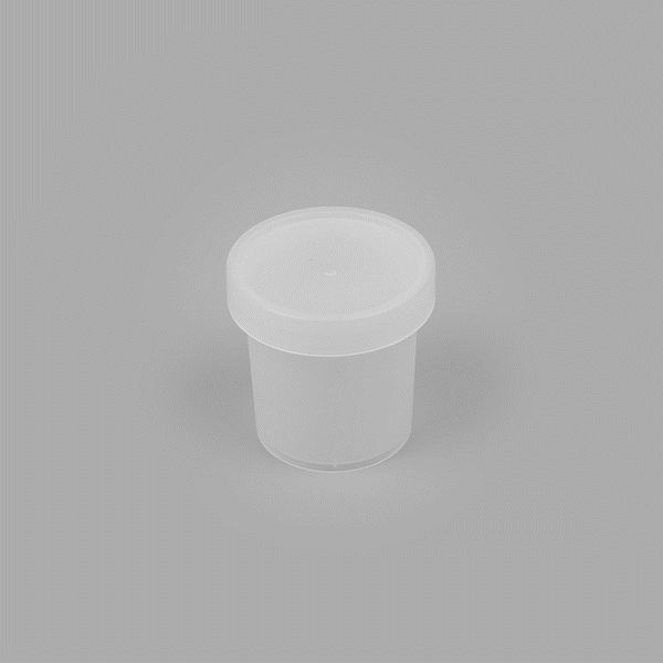 Mini Serve 10 oz Round Clear Plastic Dessert Cup - with Lid - 3 1/2'' x 3 1/2'' x 3 1/2'' - 25 count box