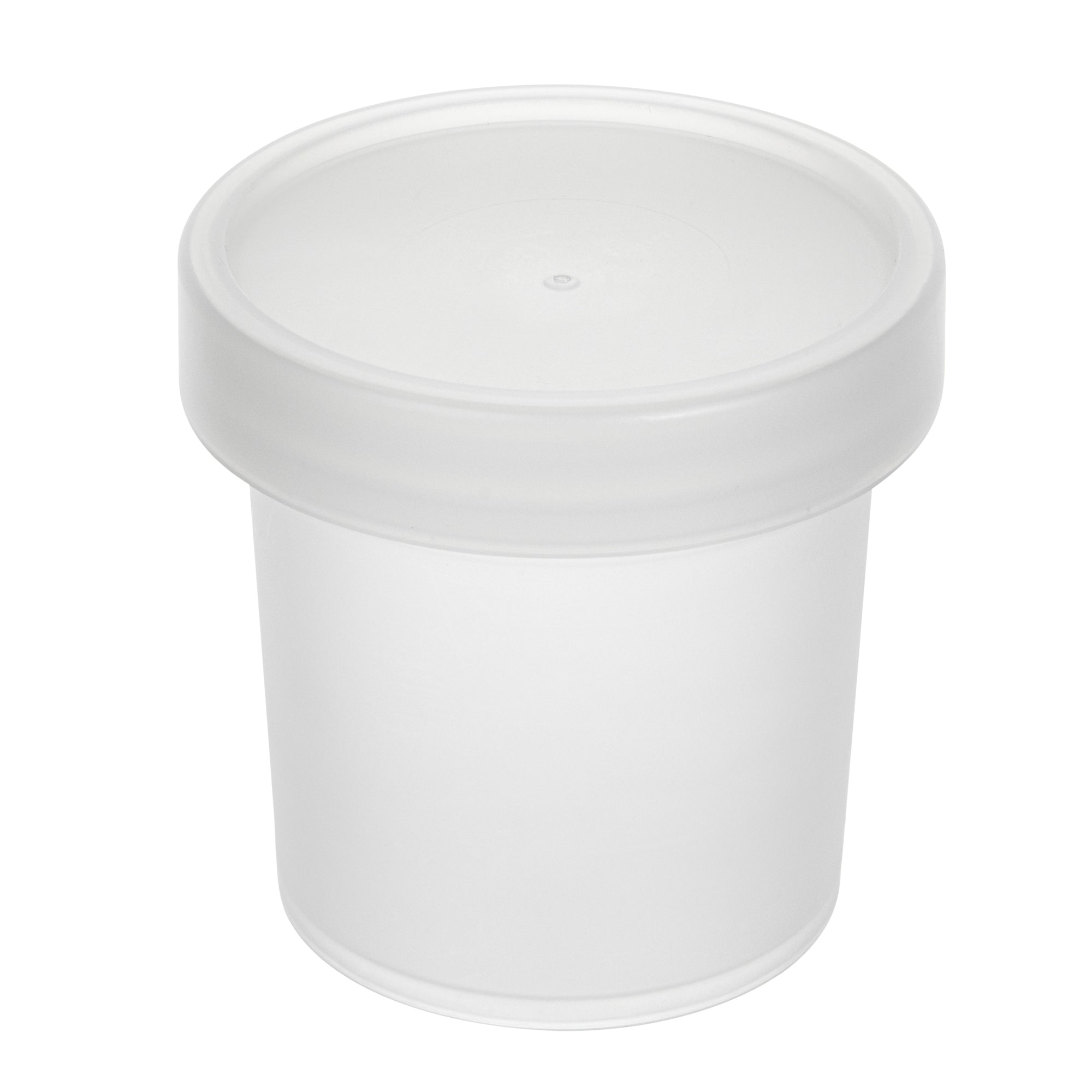 Mini Serve 10 oz Round Clear Plastic Dessert Cup - with Lid - 3 1/2'' x 3 1/2'' x 3 1/2'' - 25 count box