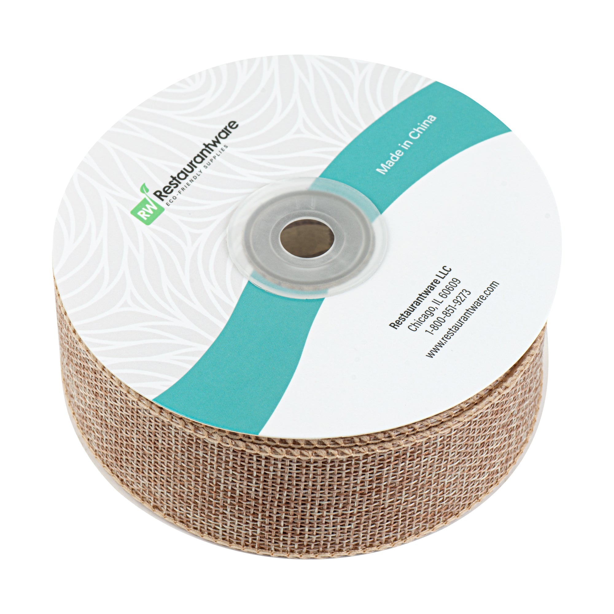 Gift Tek Natural Cotton Linen Ribbon - Single Face - 1 1/2" x 10 yds - 1 count box