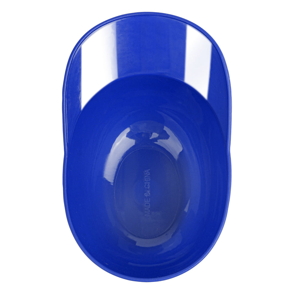 Mini Serve 8 oz Blue Plastic Baseball Helmet Ice Cream / Snack Bowl - 10 count box