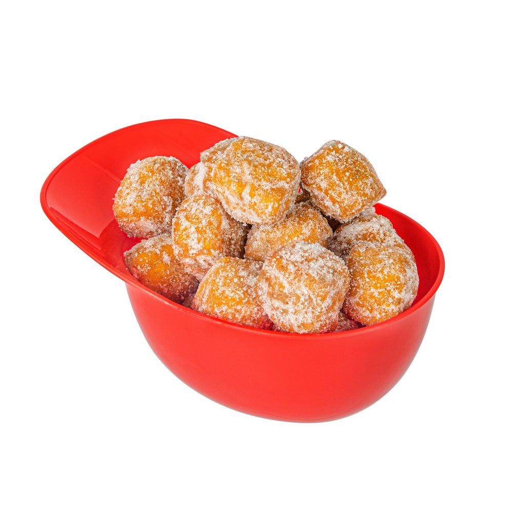 Mini Serve 8 oz Red Plastic Baseball Helmet Ice Cream / Snack Bowl - 10 count box