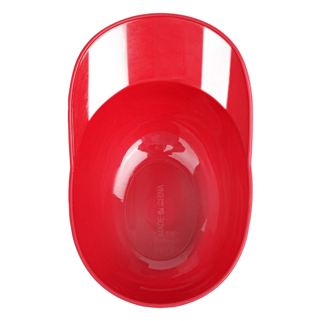 Mini Serve 8 oz Red Plastic Baseball Helmet Ice Cream / Snack Bowl - 10 count box