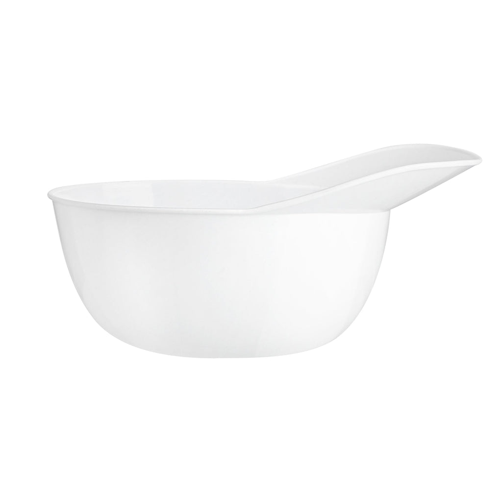 Mini Serve 8 oz White Plastic Baseball Helmet Ice Cream / Snack Bowl - 10 count box