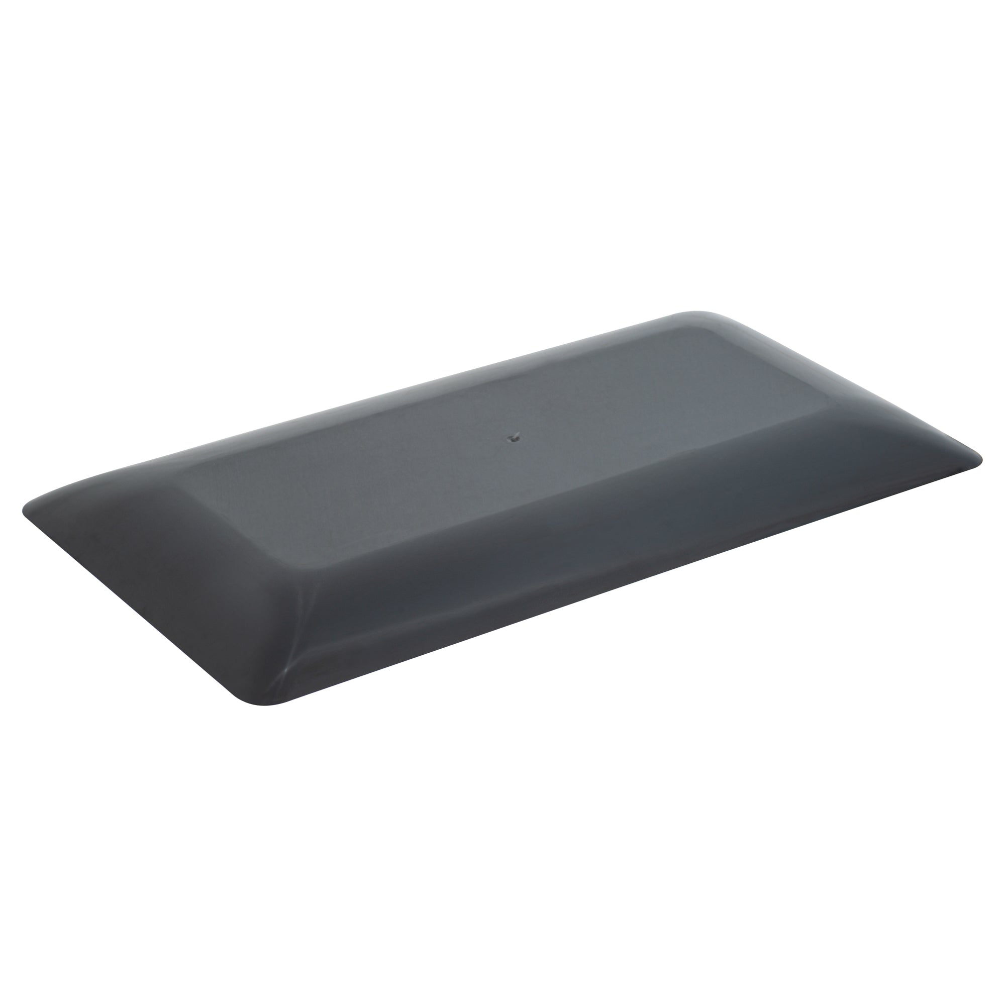 Maxi Serve Rectangle Matte Black Plastic Plate - 17" x 9" - 25 count box