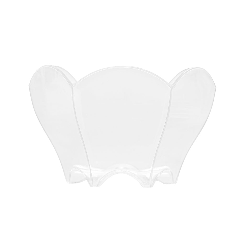 Mini Serve 2 oz Clear Plastic Flower Cup - 2 3/4" x 2 1/2" x 1 3/4" - 100 count box