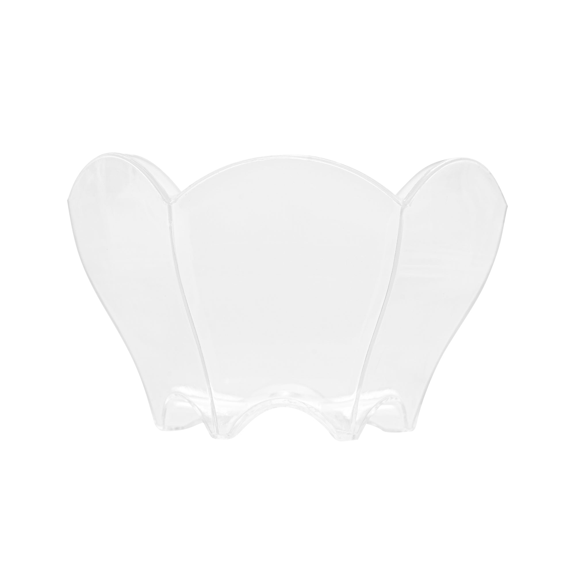 Mini Serve 2 oz Clear Plastic Flower Cup - 2 3/4" x 2 1/2" x 1 3/4" - 100 count box