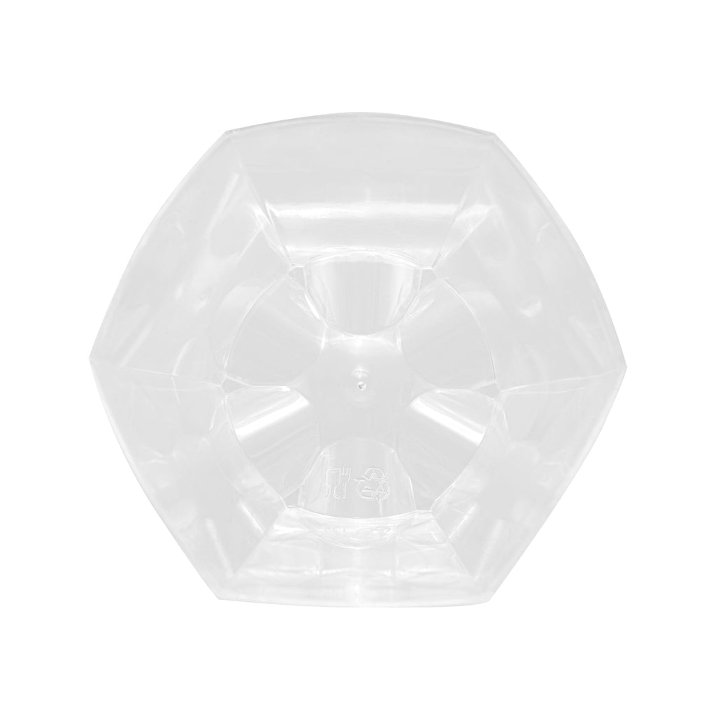 Mini Serve 2 oz Clear Plastic Flower Cup - 2 3/4" x 2 1/2" x 1 3/4" - 100 count box