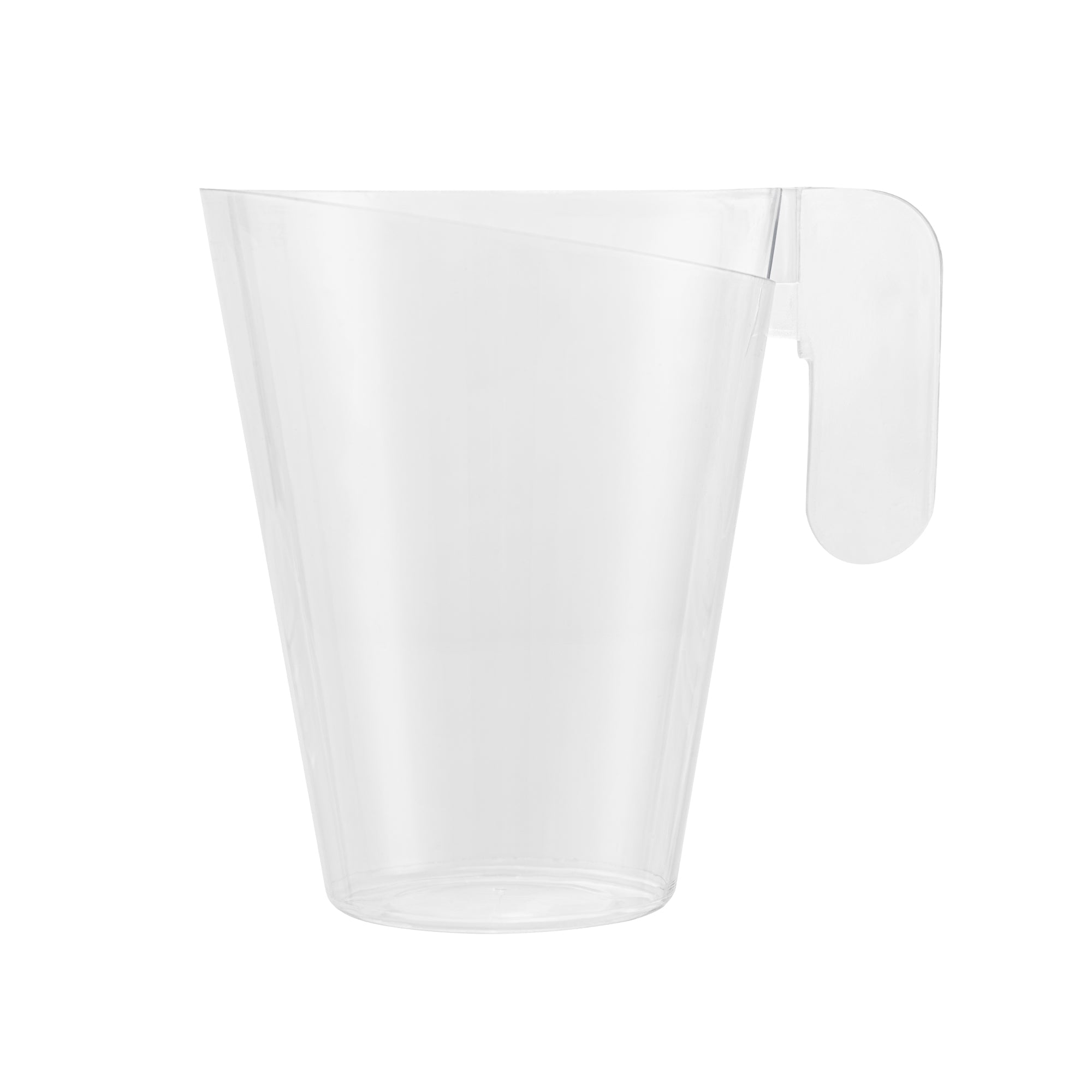 Mini Serve 2 oz Clear Plastic Cup - with Handle - 2 3/4" x 2 3/4" x 3 1/4" - 100 count box